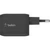 Belkin Boostcharge Pro 2-POORT USB-C GAn Mur Wall avec P