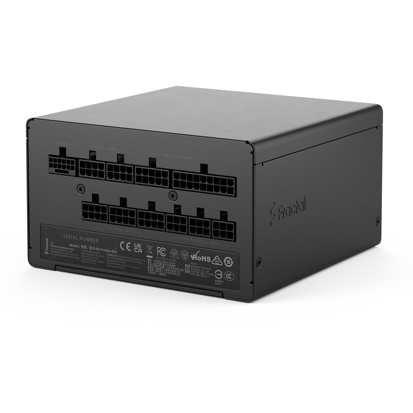 Alimentation modulaire Fractal Design ion gold 3 de 850 watts (noir, 1x 12v-2x6, 3x pcie)