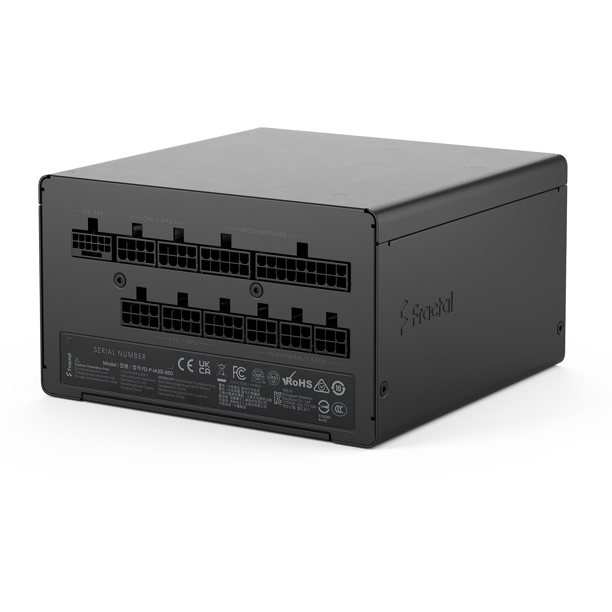 Alimentation modulaire Fractal Design ion gold 3 de 850 watts (noir, 1x 12v-2x6, 3x pcie)
