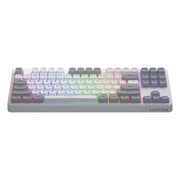 Hator rockfall 3 tkl sans fil, clavier de jeu (blanc, disposition américaine, hator aurum orange, RVB, touches PBT, hotswap, Bluetooth USB-C 2,4 GHz) - afbeelding 6