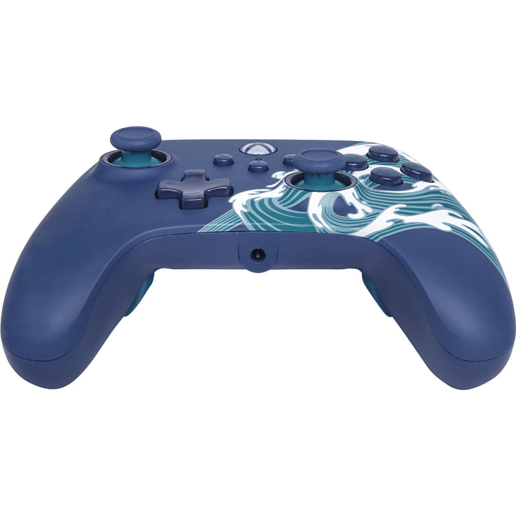 Manette Powera Advantage avec câble pour Xbox Series X|s - Water Wave (bleu azur, Xbox Series X|s, Xbox One, PC)