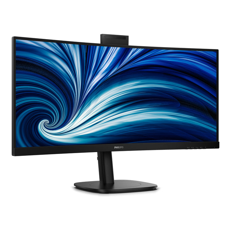 Philips 34b2u3600ch 34 moniteur ultra-large incurvé (noir, 2x HDMI, port d'affichage, 3x USB-A, USB-B, USB-C, RJ-45)
