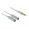 Dellock Cable Audio Splitter stéréo Jack mâle 3,5 mm> 2x s