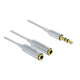 Dellock Cable Audio Splitter stéréo Jack mâle 3,5 mm> 2x s