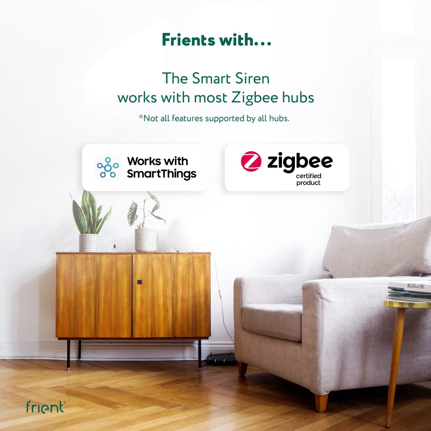 Sirène intelligente Frient sirène eu (blanc, zigbee 3.0)