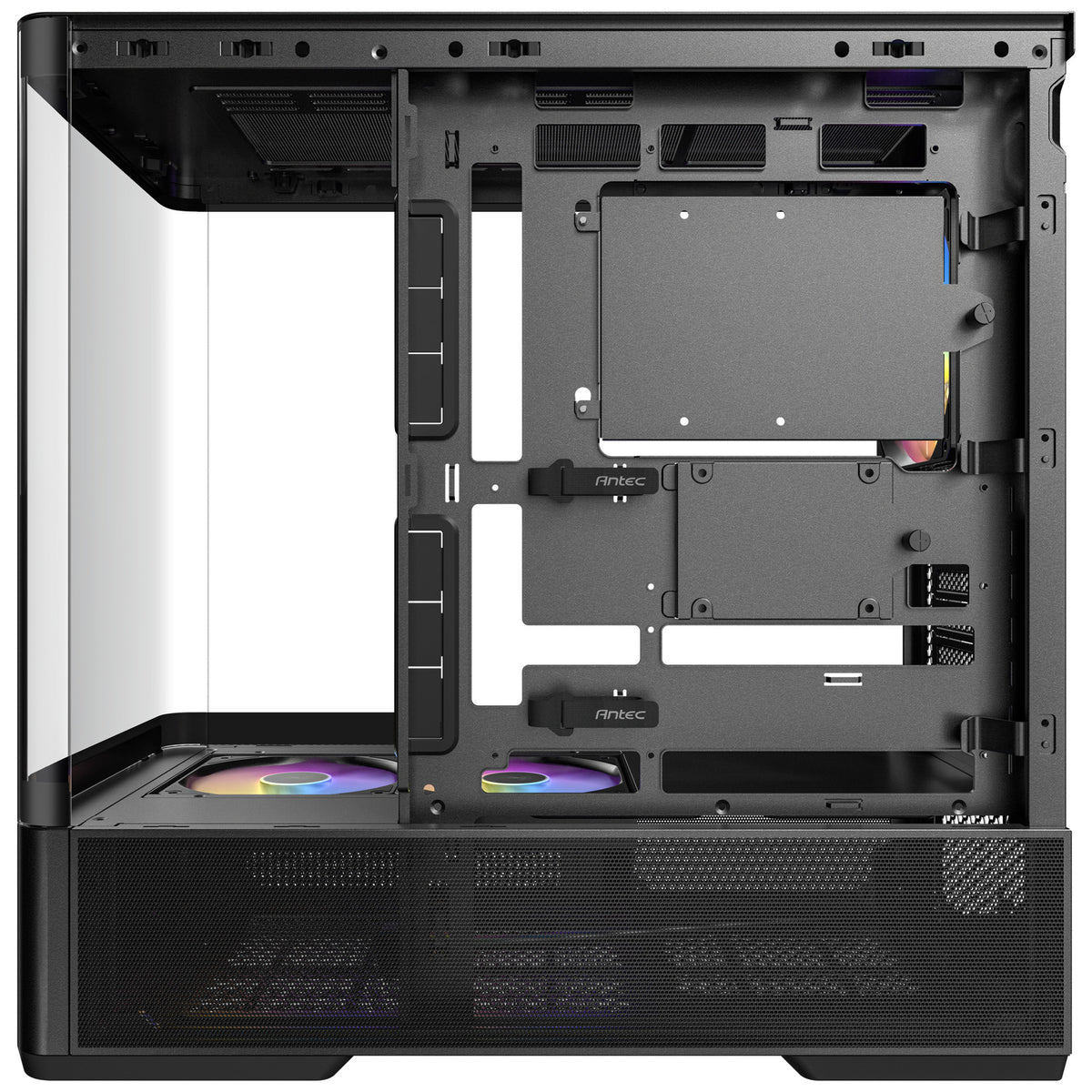 Boîtier tour midi Antec C6 Curve ARGB (noir | 2x USB-A | 1x USB-C | verre trempé)