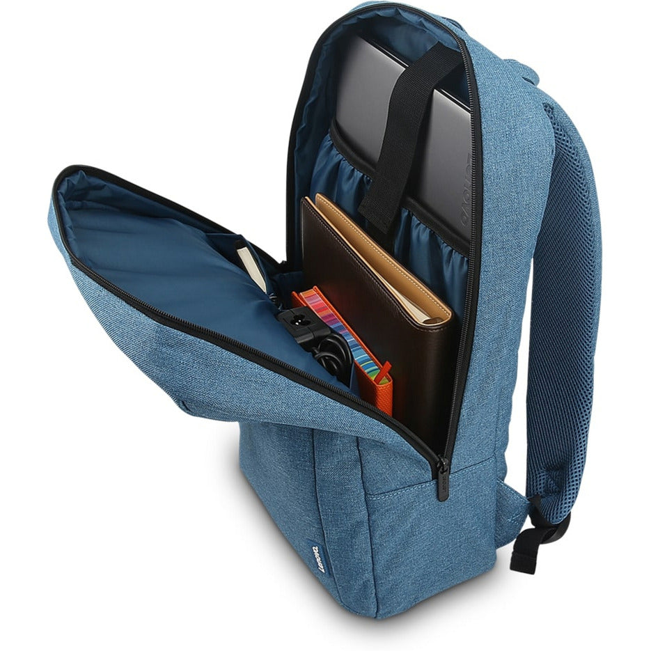 Sac à dos pratique et décontracté pour ordinateur portable Lenovo 16 pouces B210 (bleu)
