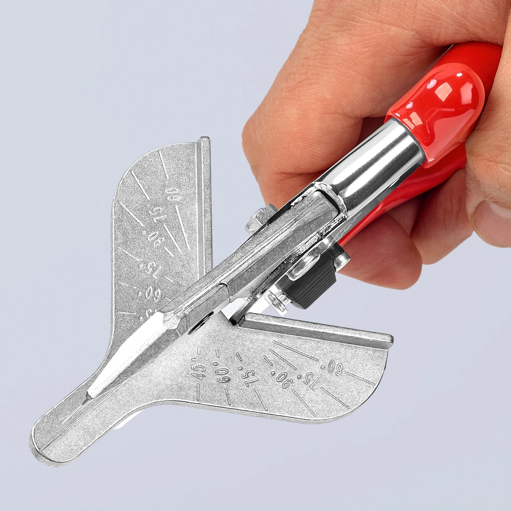 Cutter à mitre de knipex pour profils en plastique et en caoutchouc