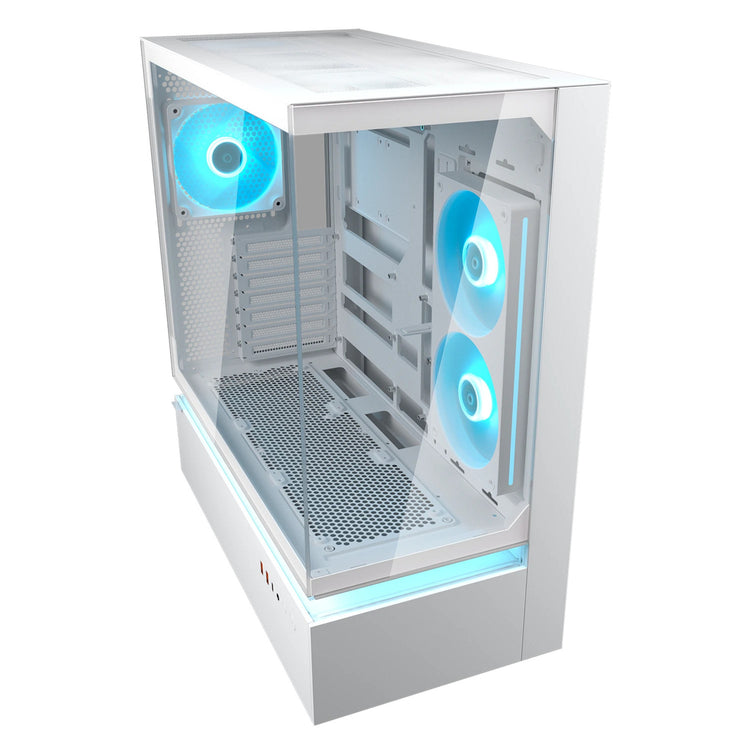 Boîtier tour midi Cougar cfv235 (blanc | 2x USB-A | 1x USB-C | RGB | verre trempé)