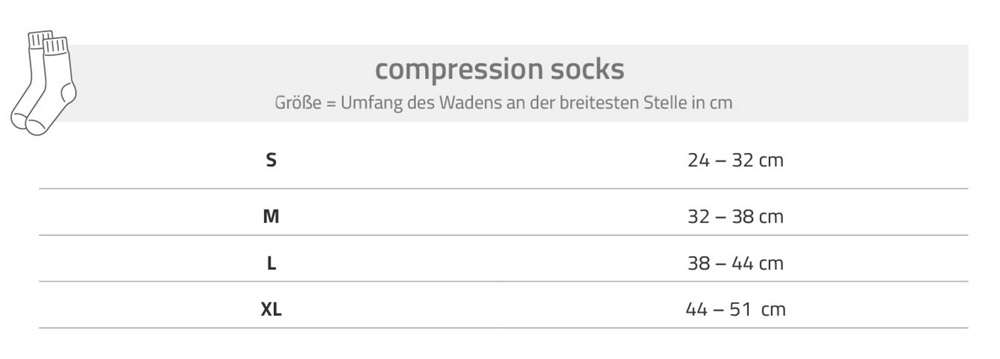 Lenz chaussettes de compression 2.0 mérinos - chaussettes de compression