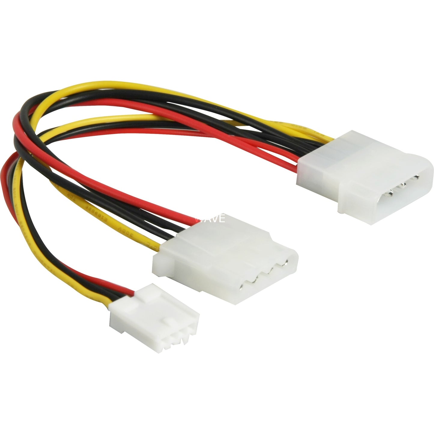 Dellock Y-Poerkabel 4pin à 4pin + 3,5 FDD