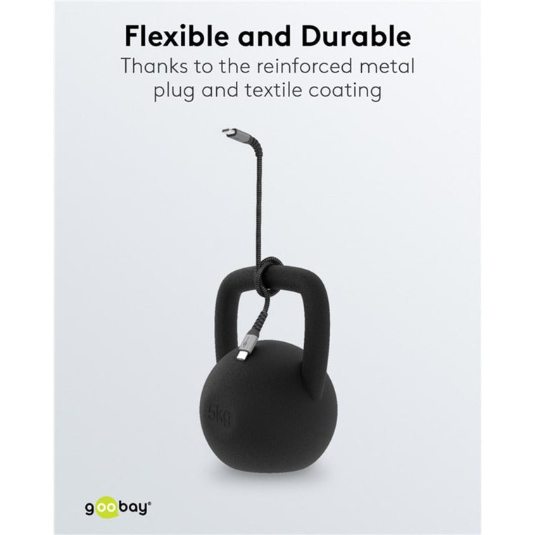 GOOBAY USB-C Snell Charger Nano (65 W) et câble textile USB-C