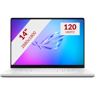 Ordinateur portable de jeu Asus Rog Zephyrus G14 Ga403um-QS024W 14 Copilot+ (Blanc | Ryzen 9 270 | RTX 5060 | 16 Go | SSD 1 To | OLED)