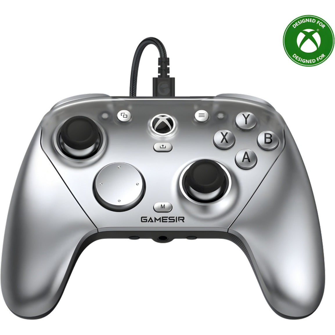 Manette sans fil tri-mode Gamesir g7 pro he - semi-argenté (argenté, USB 2,4 GHz Bluetooth, Xbox series x|s, Xbox one, PC, Android)