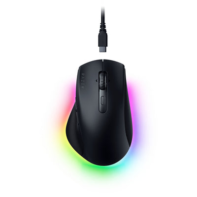 Souris de jeu Razer pro Click v2 (noire, jusqu'à 30 000 dpi, USB-C Bluetooth 2,4 GHz)