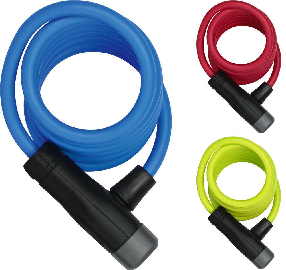 ABUS SPIRAL CABLE LOCK 4508K 150 8 Bleu - Protection du vélo
