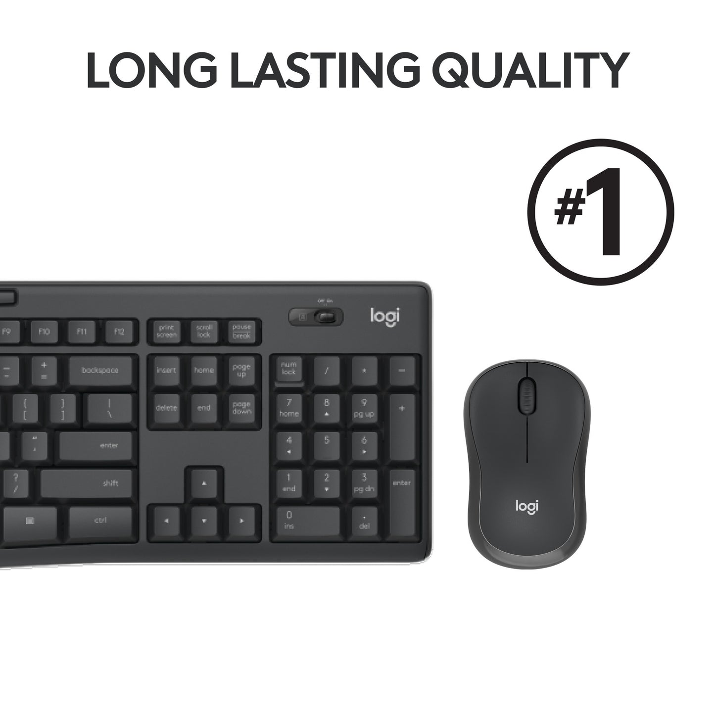 Logitech MK295 Silent Wireless Keyboard and Mouse Combo (clavier et souris sans fil silencieux)