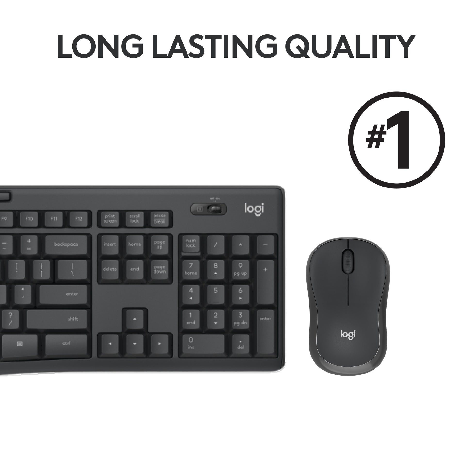Logitech MK295 Silent Wireless Keyboard and Mouse Combo (clavier et souris sans fil silencieux)