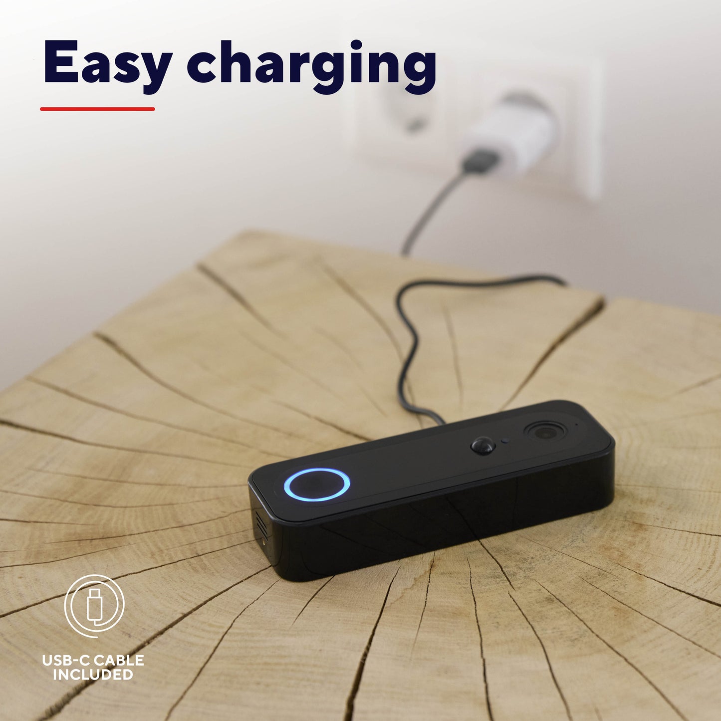 Trust doorcam-3000 caméra de sonnette WiFi intelligente (noir, WiFi 2,4 GHz)
