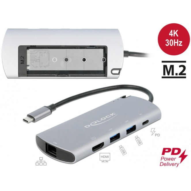 Station d'amarrage Dellock USB Type-C avec emplacement M.2