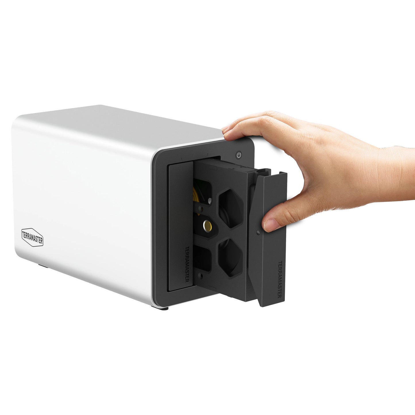 Terramaster f2-425 plus nas (blanc, 2x 5GBe, HDMI, USB)