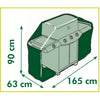 Nature Nature Couverture de protection pour les barbecues au gaz 165x90x63 cm