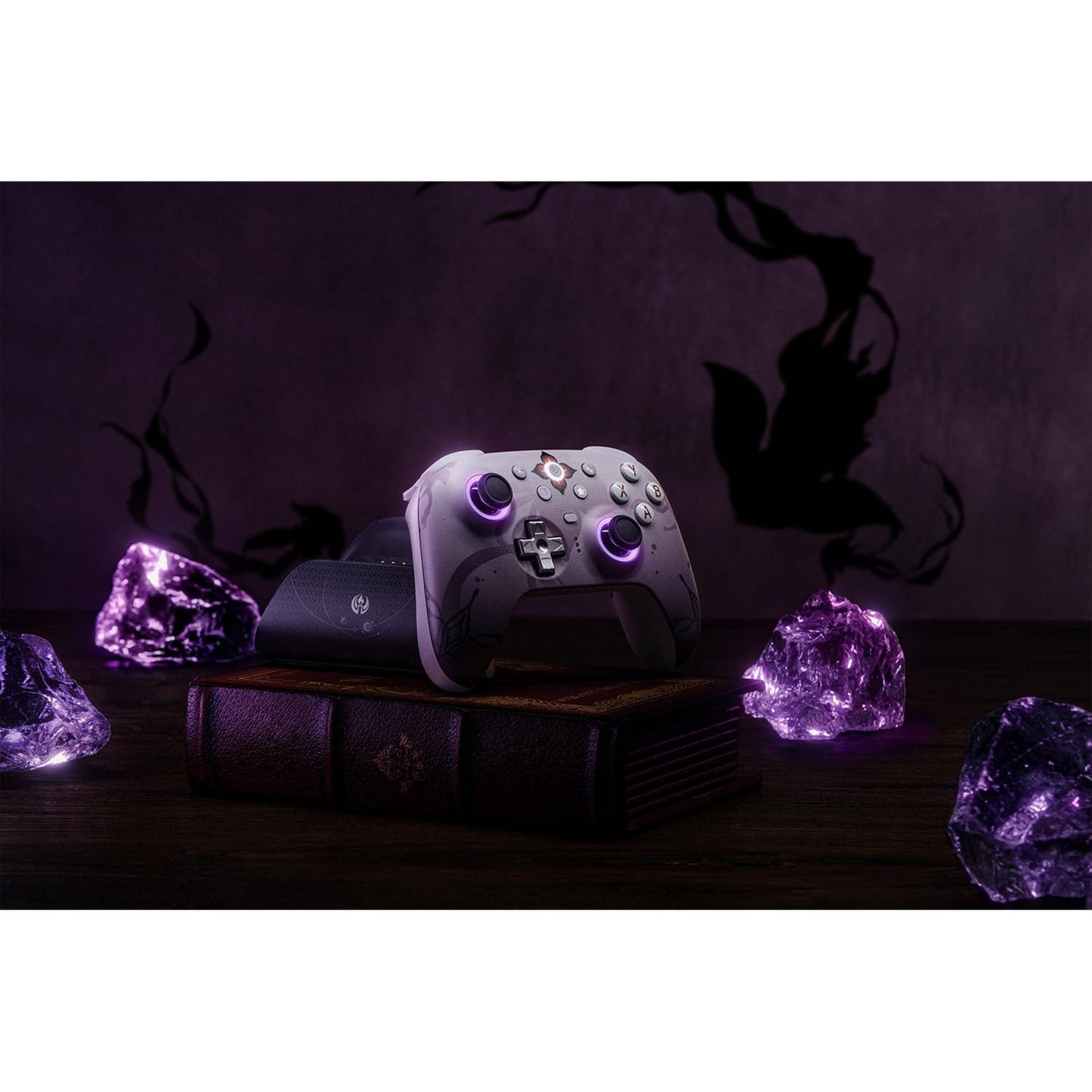 Manette sans fil 8bitdo Ultimate 2 - honkai: star rail - evernight (violet foncé, Bluetooth 2,4 GHz, USB, PC)