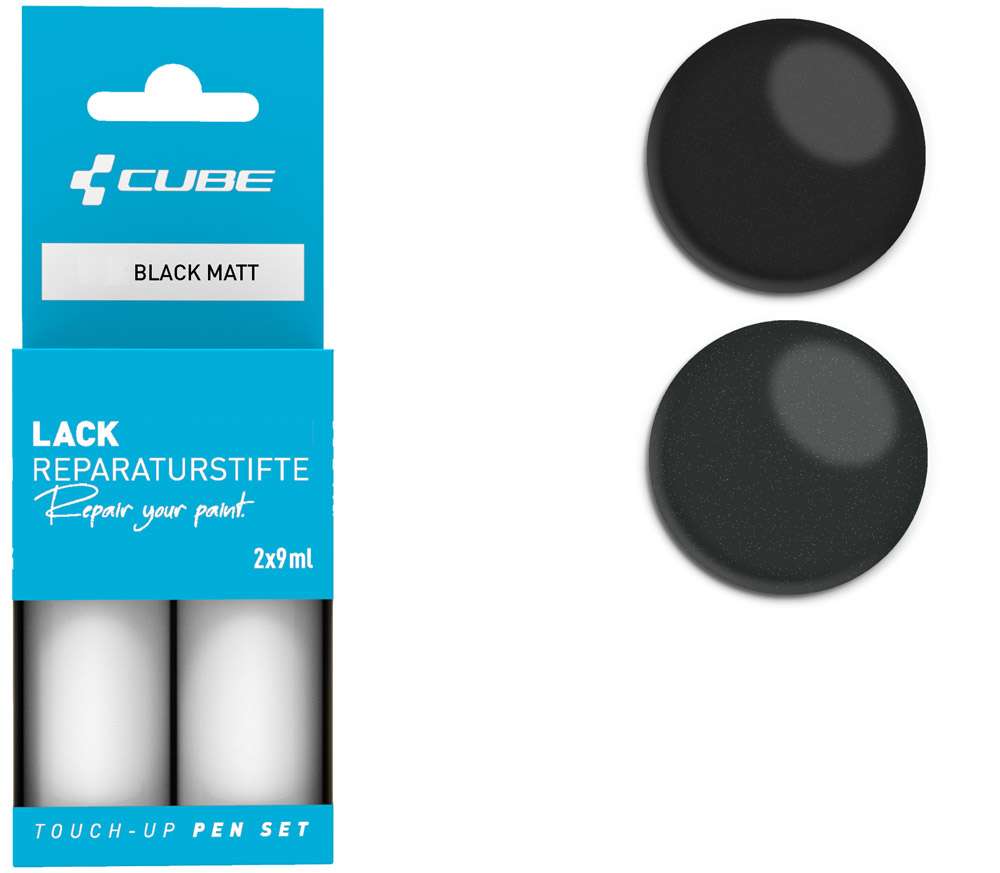 Set de stylos de retouche Cube noir mat