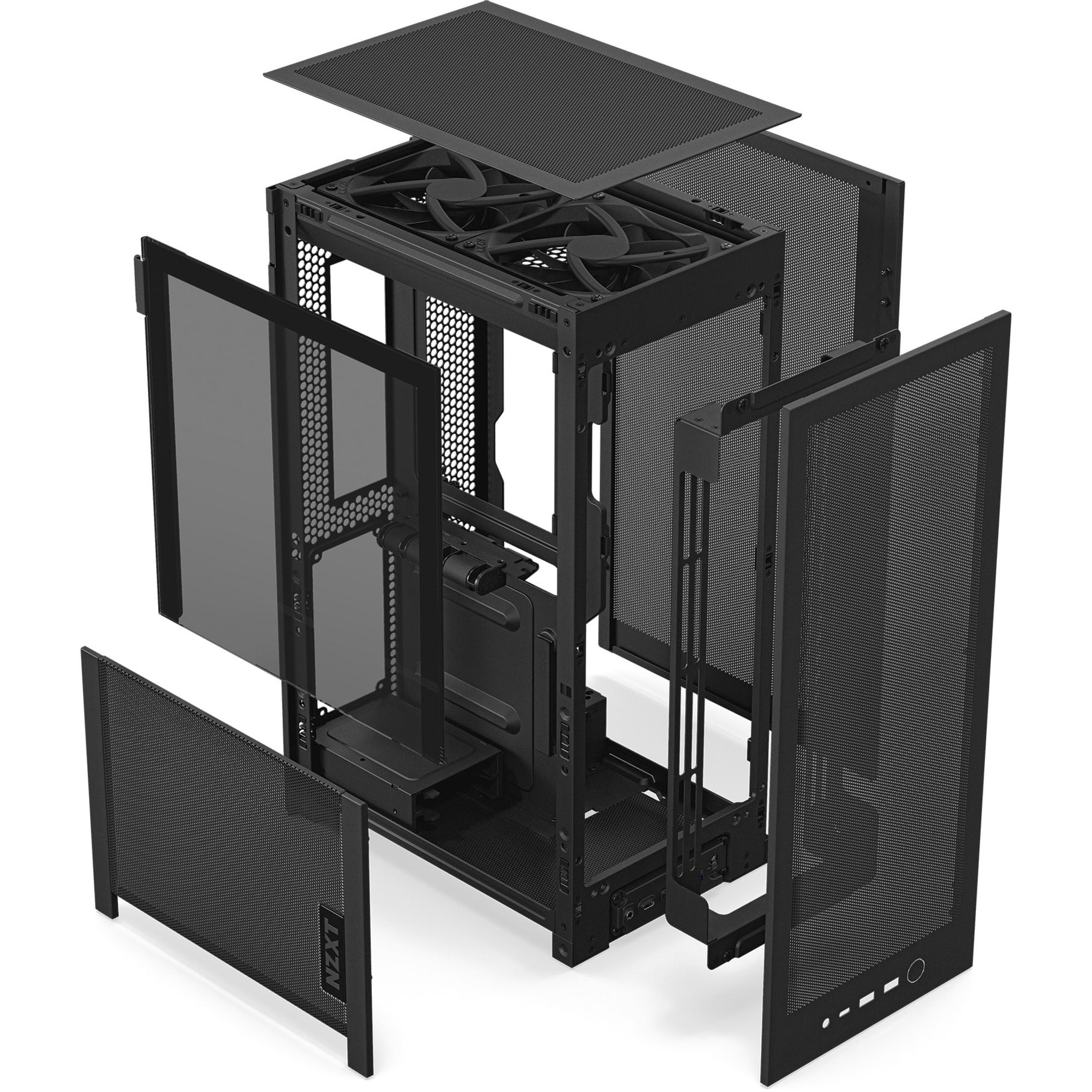 Boîtier mini tour Nzxt h2 flow (noir | 2x USB-A | 1x USB-C | verre trempé)
