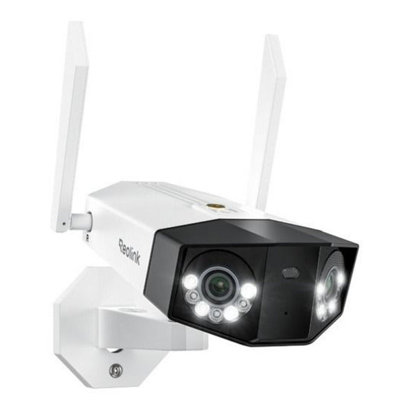 Reolink w750, caméra 16mp wifi 6 double bande double objectif (blanc, vue panoramique 180°)