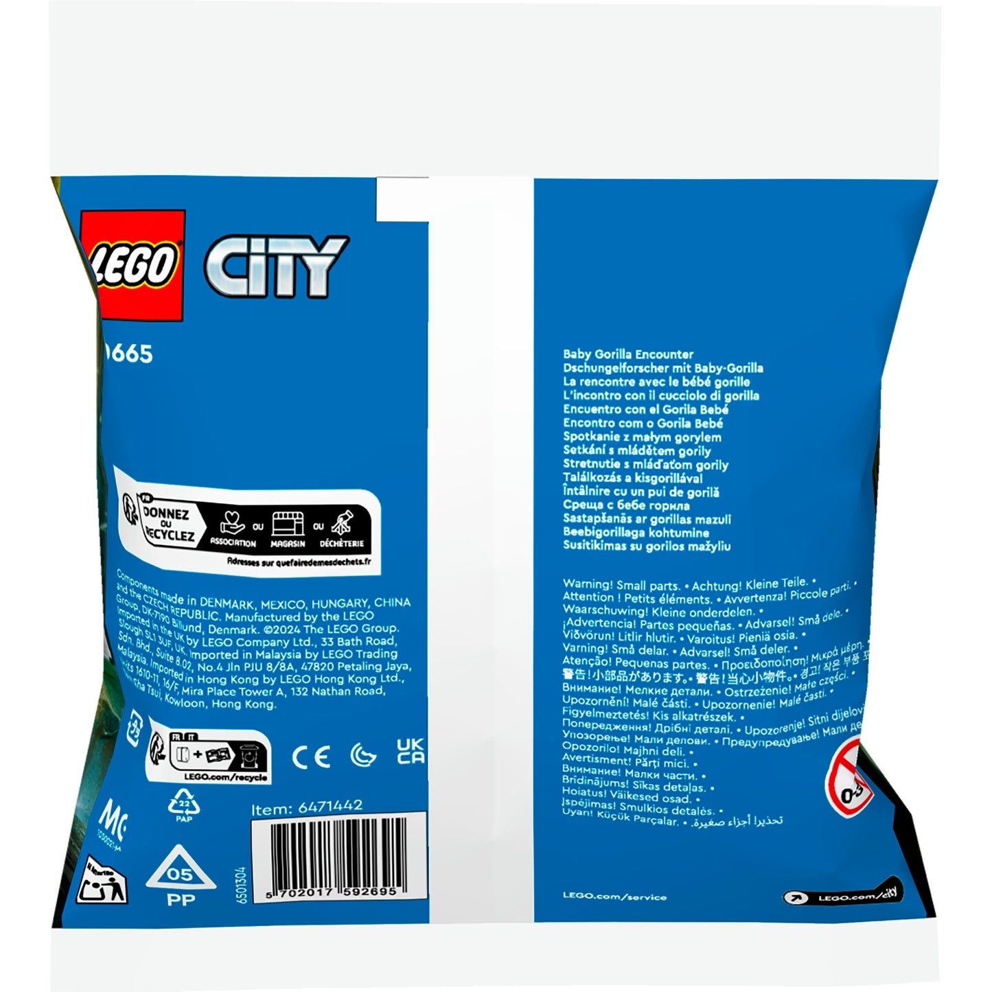 Lego city 30665 rencontre avec des bébés gorilles
