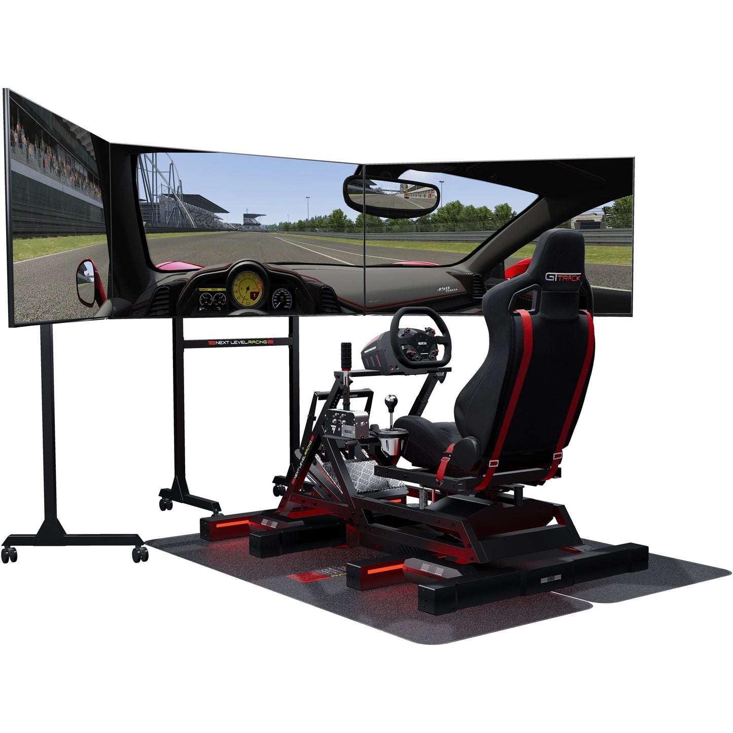 Cockpit de simulateur GTTRACK de course suivante