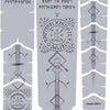 Film protecteur de cadre anti-rayures Unleazhed - runes of shred noir mat