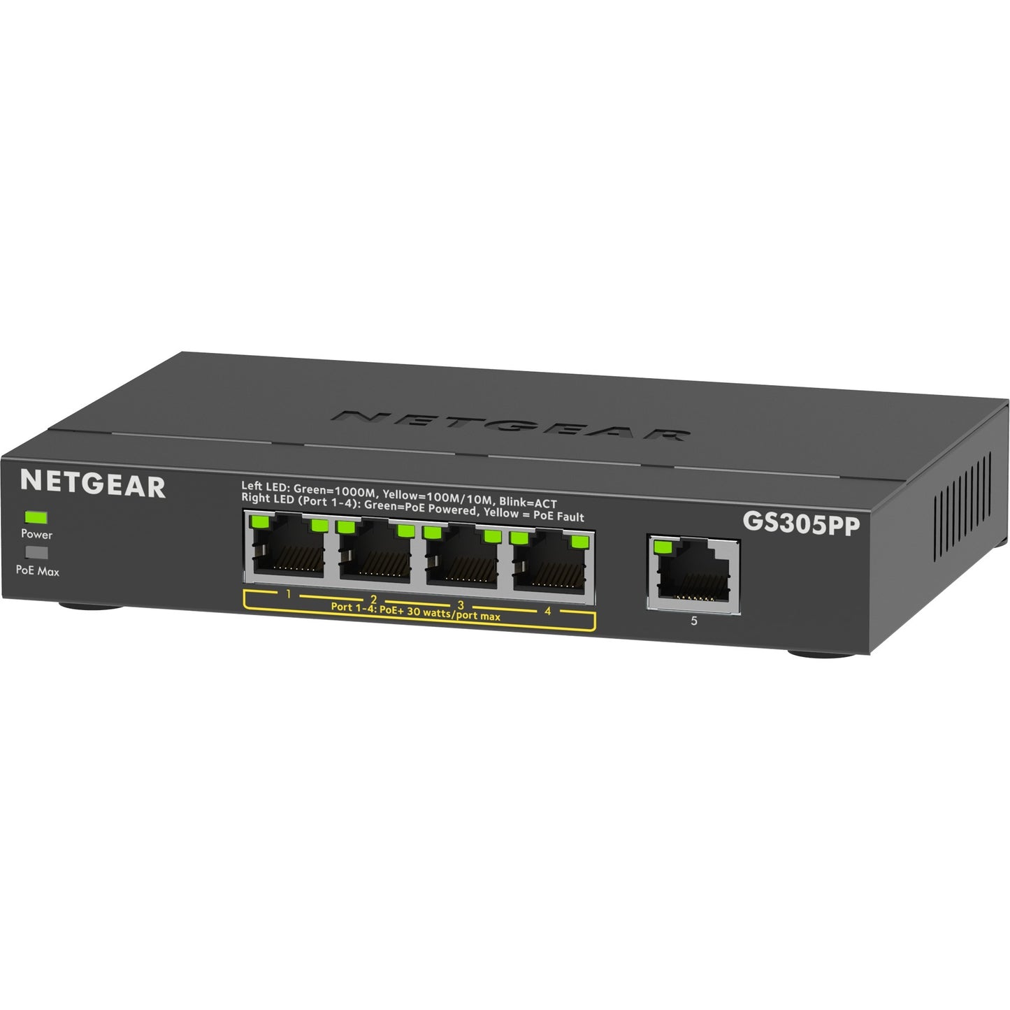 NetGear 5 ports Gigabit Ethernet Poe + commutateur non géré (GS3