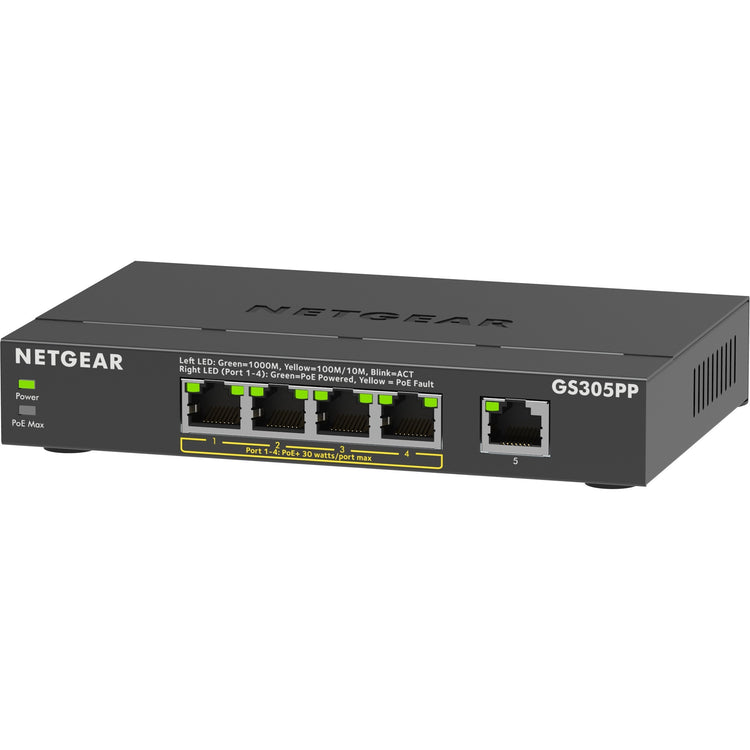 NetGear 5 ports Gigabit Ethernet Poe + commutateur non géré (GS3