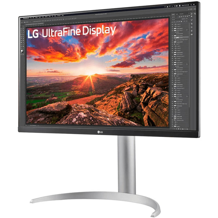 Moniteur LG Ultrafine 27UP850K-W 27 4K UHD (argent noir, 2x HDMI, Display Port, 2x USB-A, USB-C)