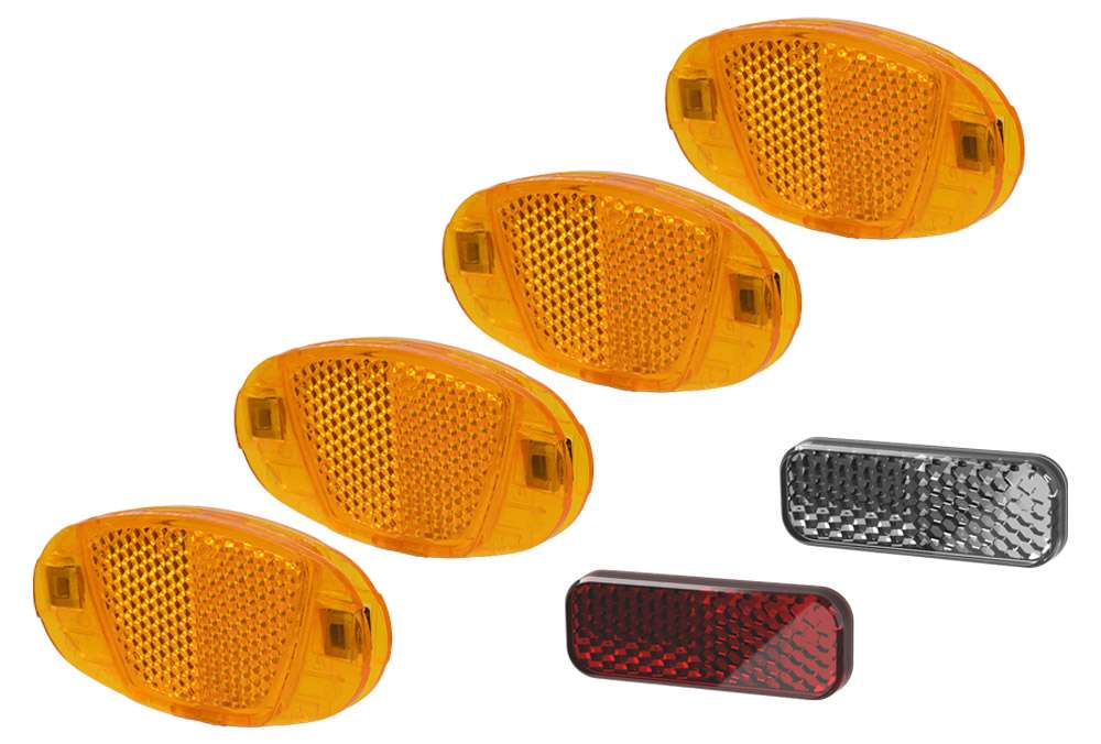 Kit réflecteur acide pour rayons de tige de selle de guidon