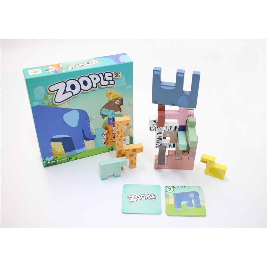 Jeu de société zoople du réseau de joueurs européens (anglais, 2 à 4 joueurs, 10 à 30 minutes, à partir de 8 ans)