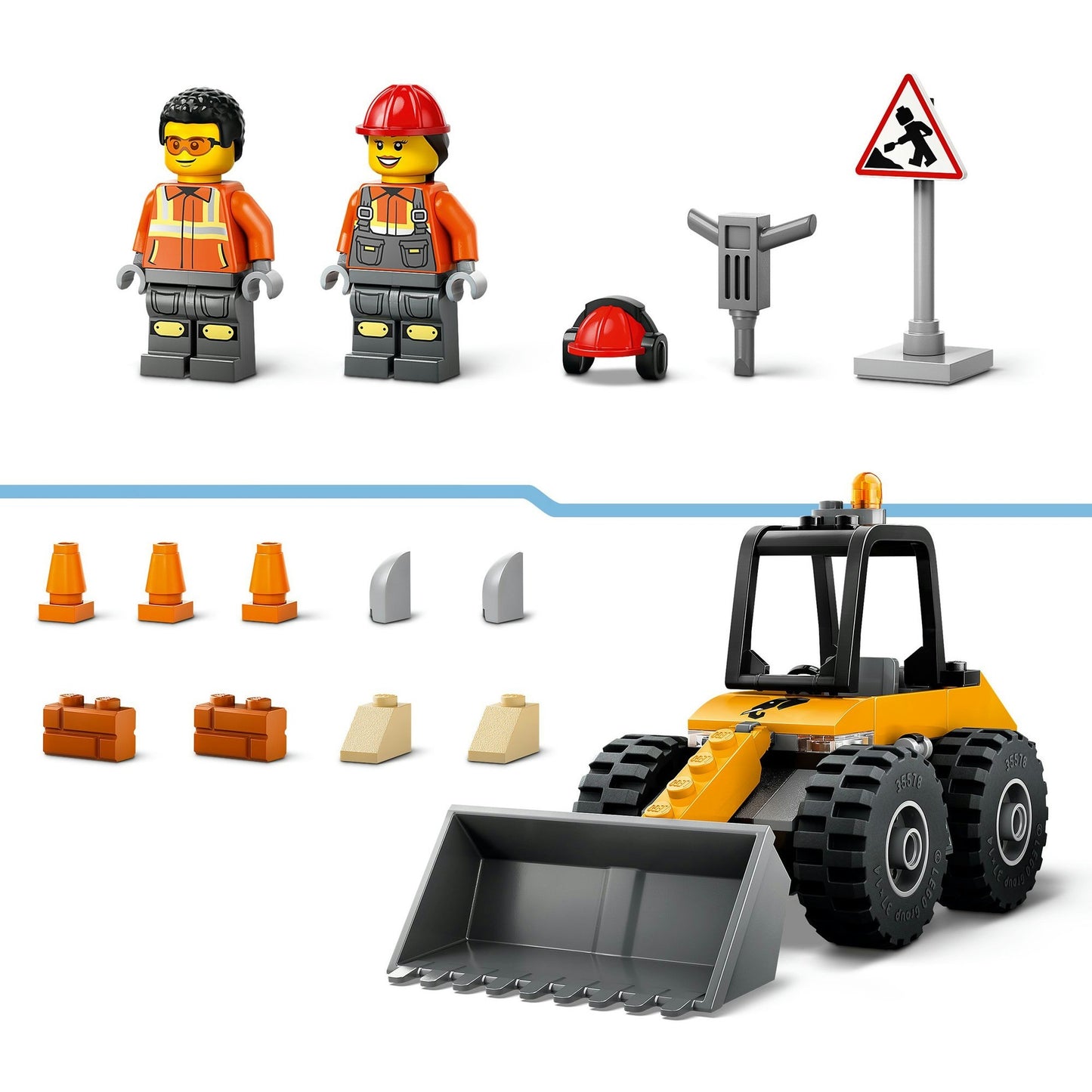 LEGO LEGO CITY 60450 Logeur de roues jaunes