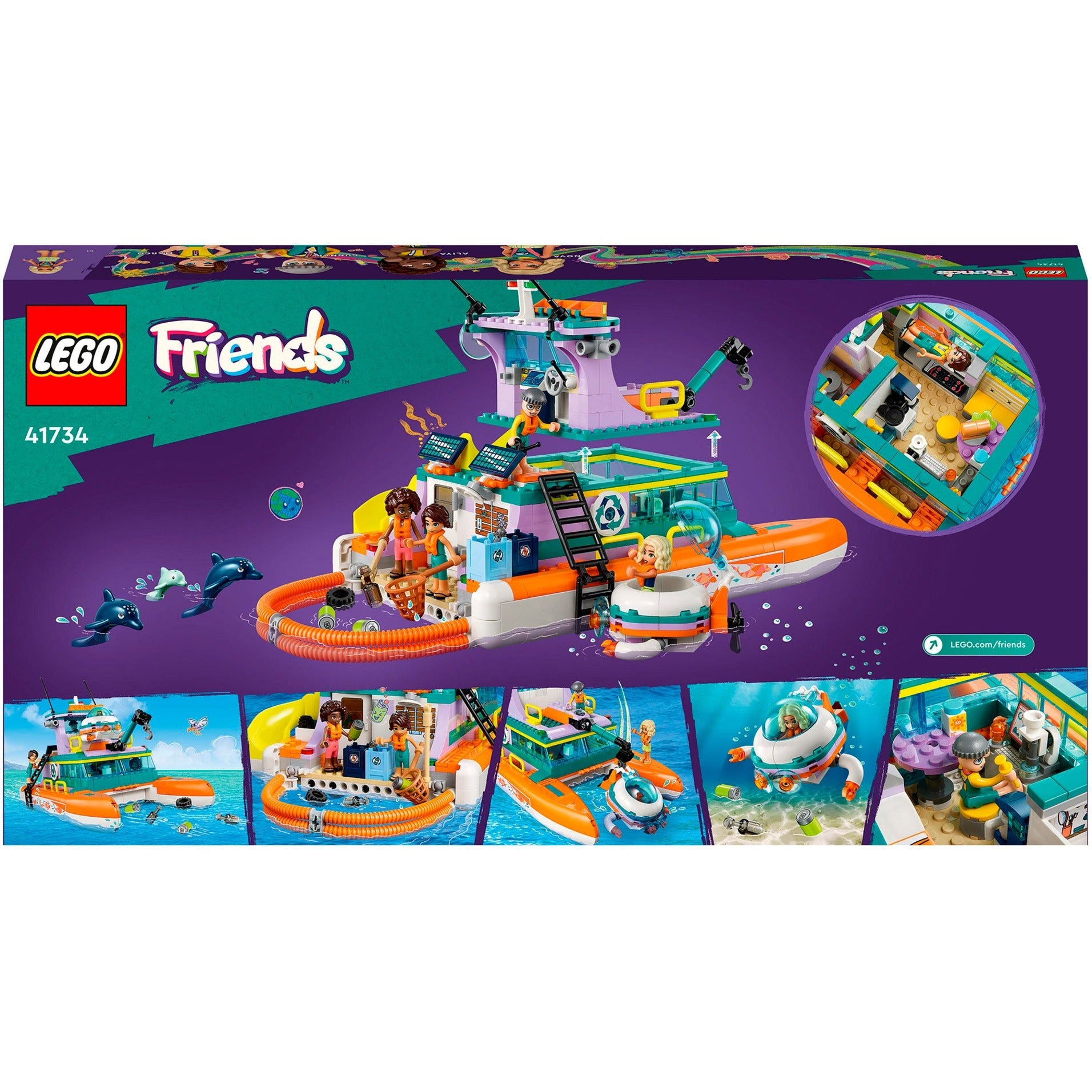 LEGO LEGO Friends 41734 Rescue Boat en mer