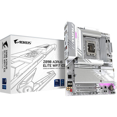 Gigabyte Gigabyte Z890 A Elite WF7 Ice, ATX, LGA1851, Intel® Core ™ Ultra, 4x DDR5, 2,5 GBE, Wi-Fi 7, USB4