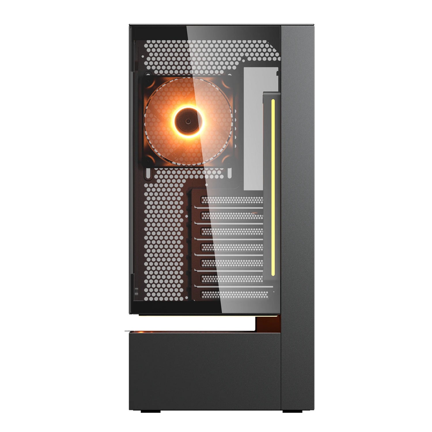 Boîtier tour midi Cougar cfv235 (noir | 2x USB-A | 1x USB-C | RGB | verre trempé)