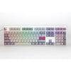 Ducky one 3 mist gray, clavier (gris clair, disposition américaine, rouge cerise mx, led rgb, pbt double-shot, remplaçable à chaud, mécanique charlatan)