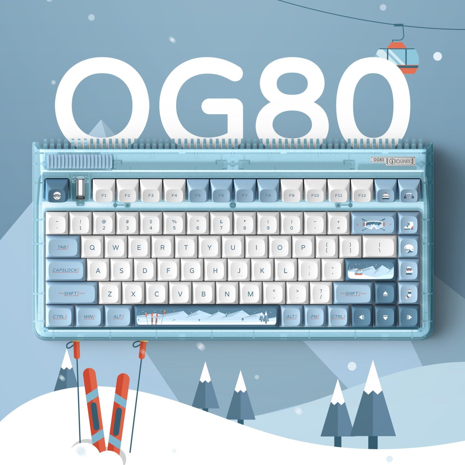 IQUnix OG80 Wintertide Wireless Clavier mécanique