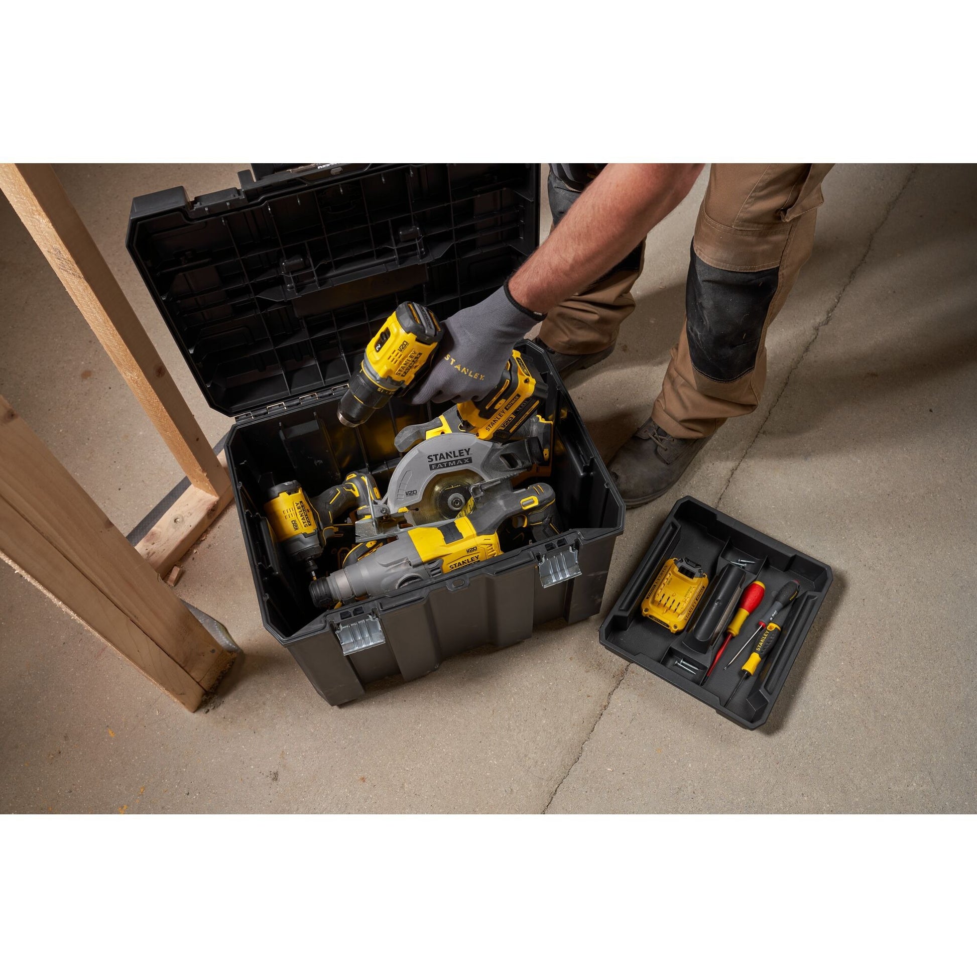 Stanley Fatmax Pro-Stack 3 dans 1 Cas de stockage modulaire