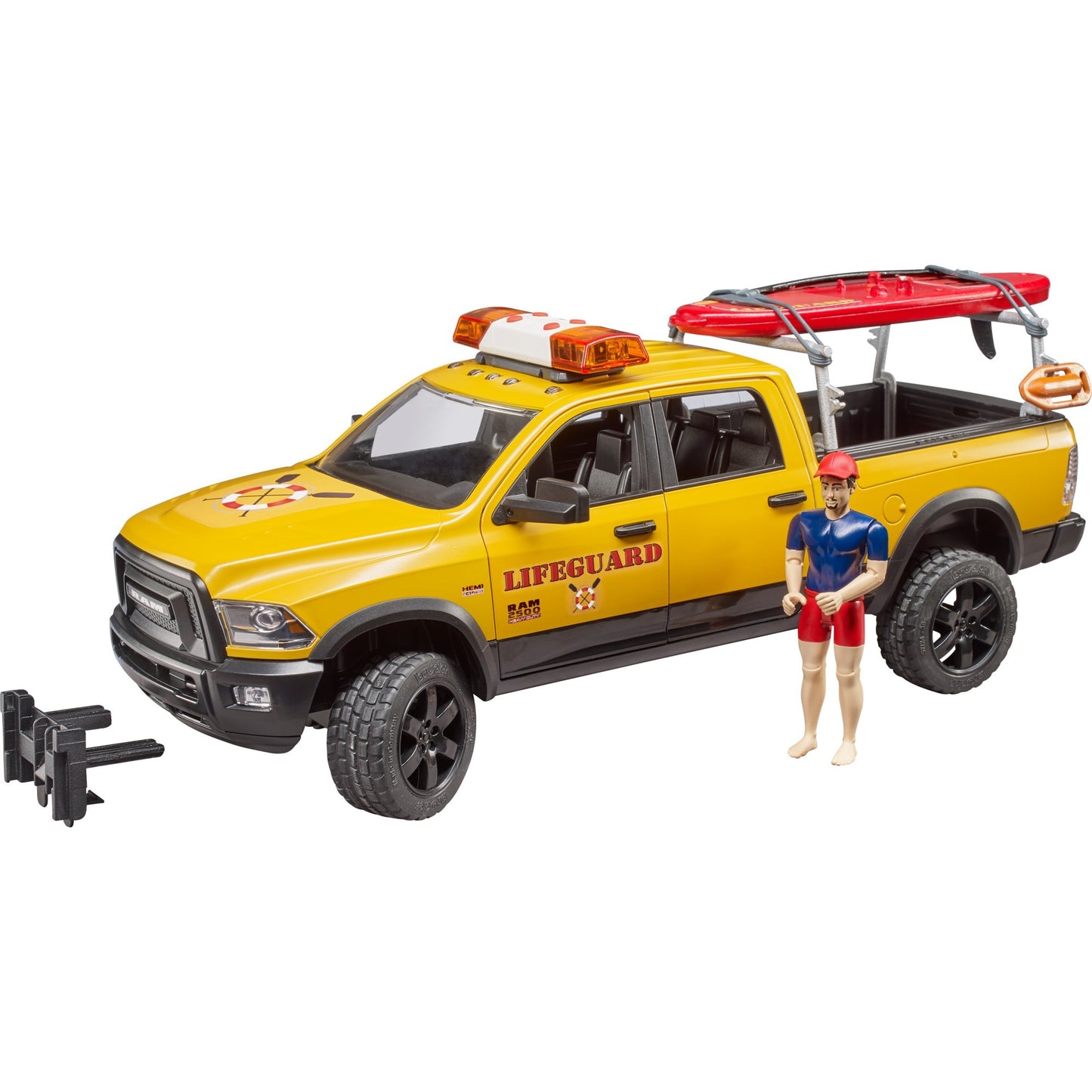 Bruder Dodge Ram 2500 Rescue Brigade Car avec sauveteur