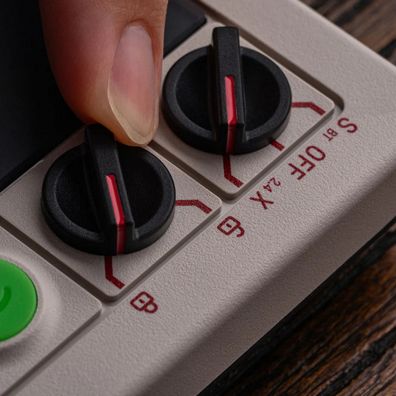 Manette d'arcade 8bitdo (gris rouge, usb bluetooth 2,4 ghz, nintendo switch, pc)