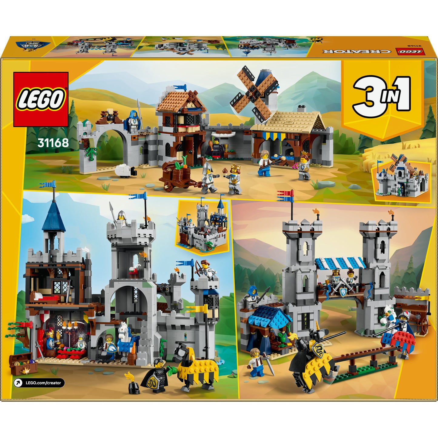 Créateur LEGO 31168 Castle médiéval avec chevaliers à cheval