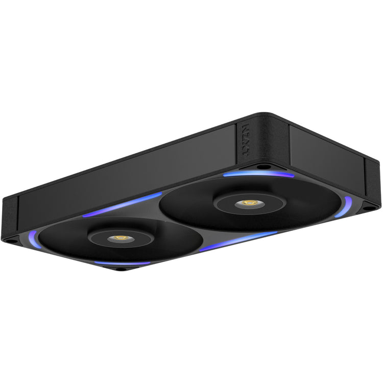 Nzxt f240x ventilateurs de boîtier rgb (noir, 2 pièces, 240 x 120 x 30 mm, pwm)