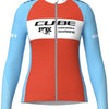 Cube road xc x factory racing - maillot manches longues femme